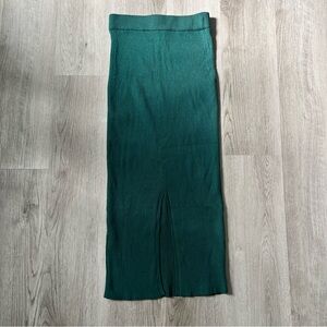 Green Pencil Sweater Skirt